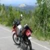 Droga motocykl grand-mesa-scenic-byway- photo